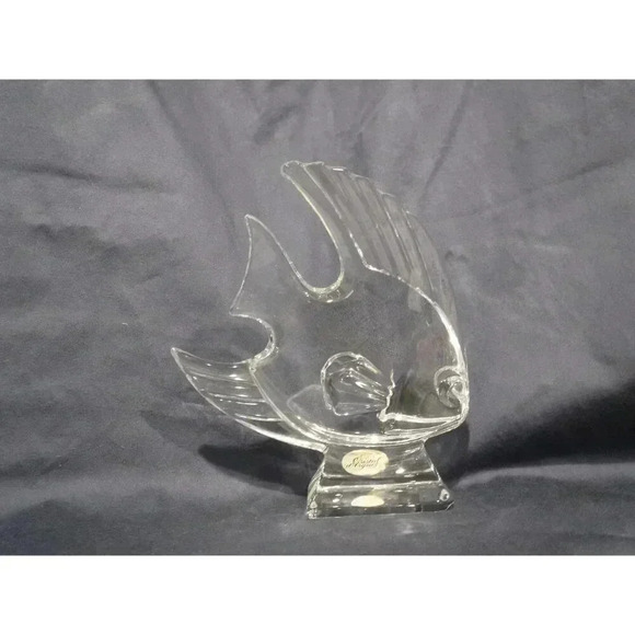 Fish Figurine Art Crystal Cristal d'Arques Genuine Lead Crystal Made‎ in France - Picture 5 of 5